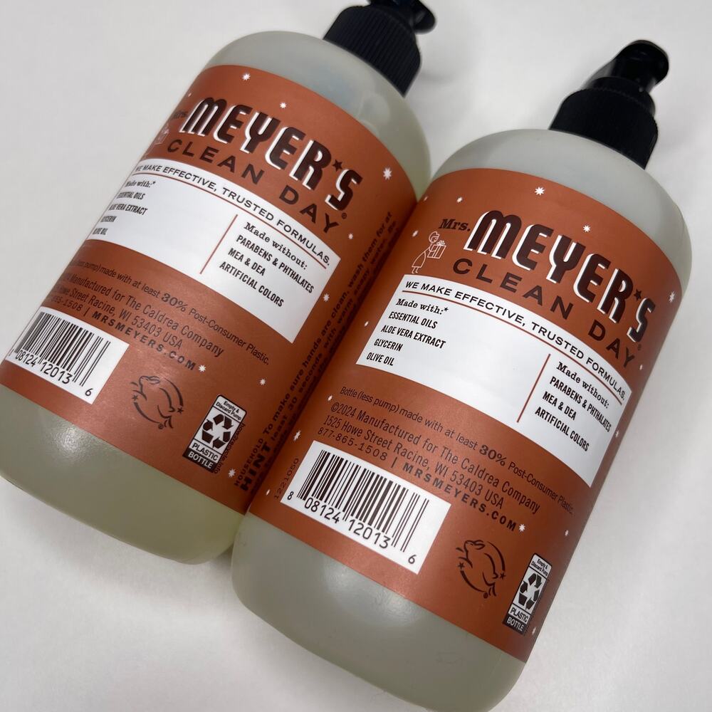 Set of 2 — Mrs. Meyers Gingerbread Liquid Hand Soap Limited Edition Holiday NEW! - Picture 5 of 10